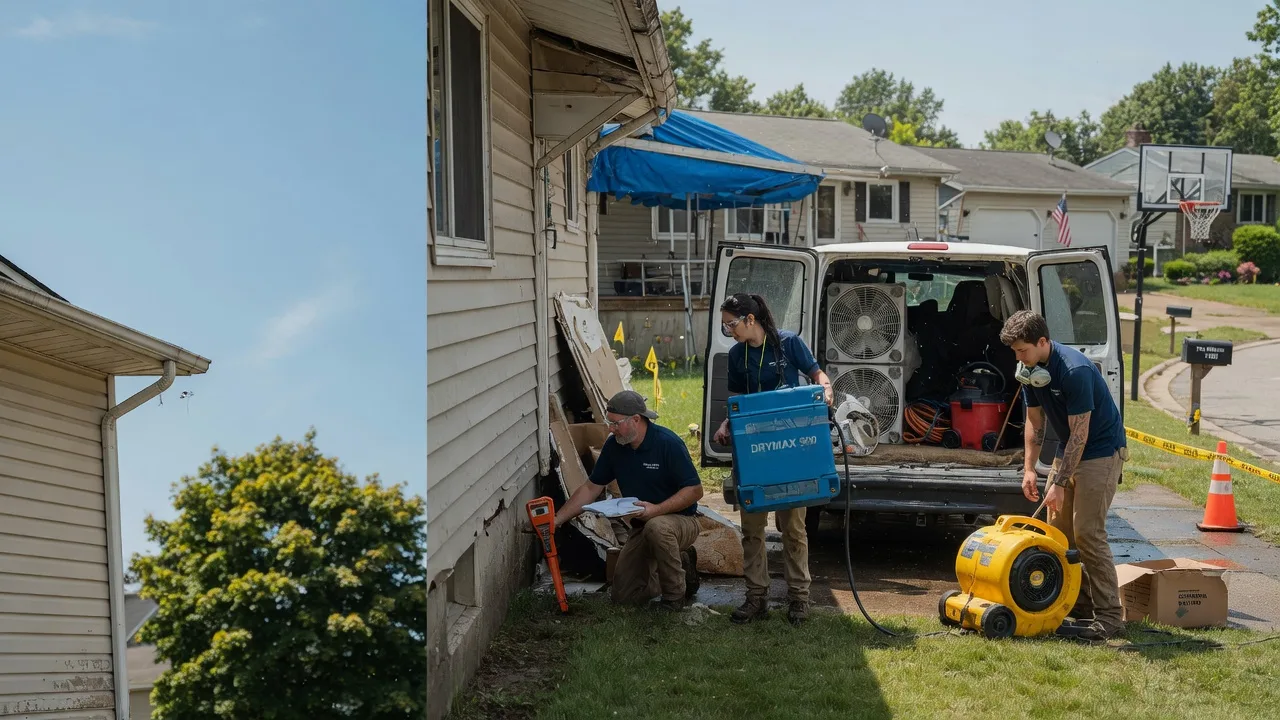 Ceiling Leak Cleanup in New London, IA near me